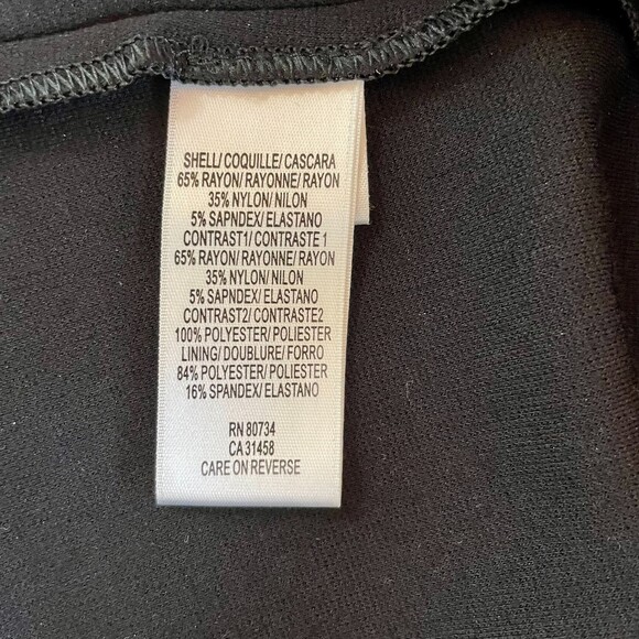 NWOT BCBGMaxAzria Women's Black A-Line Thick Strap Dress with Obi Ribbon Detail - Picture 5 of 10